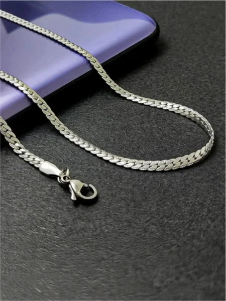 RV Jewels Stylish Silver Plated Stailness Antitarnish Chain