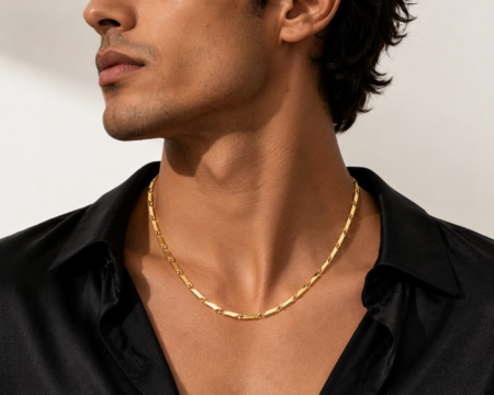 Rv Jewels Stylish Gold Plated Stailness Antitarnish Chain